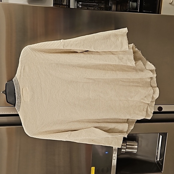 💕THE GREAT💕 The Great Circle Thermal Top ~ Washed White Wolverine Graphic 0 - Picture 12 of 15